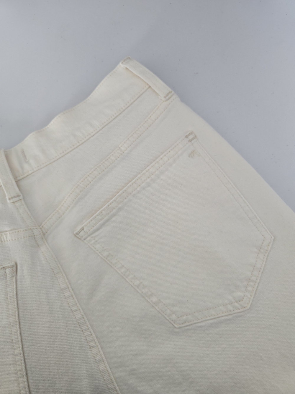 Madewell Perfect Vintage Wide Leg Cropped 29S Ecru White NWT - Picture 4 of 9